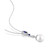Freshwater Cultured Pearl (10-10.5mm), Created Blue Sapphire (1/2 ct. t.w) and Diamond (1/7 ct. t.w.) 17" Necklace in 10k White Gold