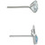 2-Pc. Set Cubic Zirconia & Simulated Opal Cat Stud Earrings in Sterling Silver, Created for Macy's