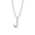 Cubic Zirconia Initial Pendant Necklace in Sterling Silver