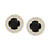 Black Diamond (3/4 ct. t.w.) & White Diamond (1/4 ct. t.w.) Halo Stud Earrings in 14k Gold