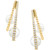 EFFY® Cultured Freshwater Pearl (8mm) & Diamond (3/8 ct. t.w.) Double Hoop Earrings in 14k Gold