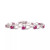 Ruby Heart Link Bracelet (6 ct. t.w.) in Sterling Silver (Also in Emerald, Tanzanite & Sapphire)
