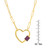 Lab-Created Pink Sapphire Cylindrical Cluster 18" Pendant Necklace (1/3 ct. t.w.) in 14k Gold-Plated Sterling Silver