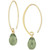 Green Quartz Briolette Threader Earrings (6-5/8 ct. t.w.) in 14k Gold