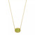 Gemstone Twist Gallery Necklace in 14k Yellow Gold