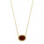 Gemstone Twist Gallery Necklace in 14k Yellow Gold