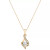 Diamond Teardrop 18" Pendant Necklace in 14k White Gold, Yellow Gold and Rose Gold (1/8 ct. t.w.)