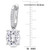 Lab-Created Moissanite Oval Leverback Drop Earrings (5-1/5 ct. t.w.) in Sterling Silver
