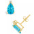 Blue Topaz (2-3/4 ct. t.w.) and Diamond Accent Stud Earrings in 14K Yellow Gold or 14K White Gold