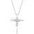 Diamond Cross 18" Pendant Necklace (1/8 ct. t.w.) in 14k White or Yellow Gold