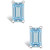 Aquamarine (1/2 ct. t.w.) Stud Earrings in 14K White Gold or 14K Yellow Gold