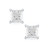 Princess-Cut Diamond (1 1/2 ct. t.w.) Stud Earrings in 14k White Gold