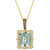 Mint Julep Quartz (3-3/4 ct. t.w.) & Diamond (1/3 ct. t.w.) Adjustable 20" Pendant Necklace in 14k Gold