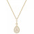 Diamond Round & Baguette Teardrop Cluster 18" Pendant Necklace (1/2 ct. t.w.)