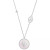 Mother-of-Pearl (10mm) & Cubic Zirconia Hamsa Hand & Evil Eye Pendant Necklace in 14k Gold-Plated Sterling Silver, 16" + 2" extender