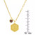 Garnet & Initial Disc 18" Pendant Necklace (1/2 ct. t.w.) in 14k Gold-Plated Sterling Silver