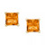 Citrine Square Stud Earrings (5/8 ct. t.w.) in 14k Gold