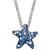 Sapphire Splash by EFFY® Multicolor Sapphire Pave Starfish Pendant Necklace in Sterling Silver (2-3/4 ct. t.w.)