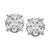 Diamond Cluster Stud Earrings (1-1/2 ct. t.w.) in 14k White Gold