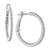 Diamond Inside Out Hoop Earrings (1/4 ct. t.w.) in 14k White Gold