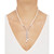 Cultured Freshwater Pearl (5mm & 10 x 8mm) & Cubic Zirconia Lariat Necklace in Sterling Silver, Created for Macy's