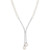 Cultured Freshwater Pearl (5mm & 10 x 8mm) & Cubic Zirconia Lariat Necklace in Sterling Silver, Created for Macy's