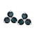 Sapphire (2-3/8 ct. t.w.) & Diamond (1/20 ct. t.w.) Stud Earrings in 14k White Gold