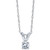 Round-Cut Diamond Pendant Necklace in 10k White Gold (1/6 ct. t.w.)