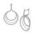 Diamond Triple Circle Leverback Earrings (1 ct. t.w.) in 14k White Gold