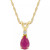 Sapphire (1/2 ct. t.w.) & Diamond Accent 18" Pendant Necklace in 14k Gold (Also in Ruby & Emerald)