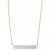 Diamond Pavé Bar Pendant Necklace (1/4 ct. t.w.) in 10k Gold, 16" + 2" extender, Created for Macy's