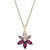 Multi-Gemstone Flower 17" Pendant Necklace (1-1/2 ct. t.w.) in 14k Gold