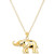 Elephant Pendant Necklace in 10k Gold