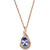 Tanzanite (5/8 ct. t.w.) and Diamond Accent Pendant Necklace in 14k Rose Gold