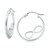 Infinity Accent Small Hoop Earrings in Sterling Silver, 0.75", Created for Macy's