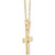 Children's Diamond Accent Cross 15" Pendant Necklace in 14k Gold
