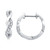 Diamond Twist Hoop Earrings (1/5 ct. t.w.) in 14k White Gold