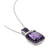 Amethyst (3 ct. t.w.) & Diamond (1/20 ct. t.w.) 18" Pendant Necklace in Sterling Silver