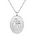 Mother-Themed Oval Locket Pendant Necklace in Sterling Silver