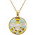 Enamel Landing Dove 18" Pendant Necklace in 14k Gold