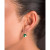 2-Pc. Set Lab-Created Malachite & Cubic Zirconia Star Circle Pendant Necklace & Matching Drop Earrings