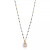 Cultured Freshwater Pearl (6 x 8mm) & Enamel Bead Pendant Necklace in 18k Gold-Plated Sterling Silver, 16" + 2" extender