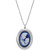 Mother & Infant Cameo Locket 18" Pendant Necklace in Sterling Silver