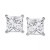 Certified Lab Grown Diamond Princess-Cut Stud Earrings (6 ct. t.w.) in 14k Gold