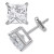 Certified Lab Grown Diamond Princess-Cut Stud Earrings (6 ct. t.w.) in 14k Gold