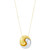 Yin Yang Polished 18" Pendant Necklace in 14k Two-Tone Gold