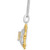 Citrine (7/8 ct. t.w.) & Diamond (1/5 ct. t.w.) Belle Pendant in Sterling Silver & 14k Gold, 16" + 2" extender