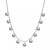 White Cultured Freshwater Pearl (8mm) Dangle 18" Statement Necklace (Also in Pink & Dyed Gray Cultured Freshwater Pearl)