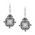 White Diamond (5/8 ct. t.w.) & Black Diamond (1/20 ct. t.w.) Filigree Drop Earrings in Sterling Silver