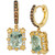 Mint Julep Quartz (2-3/8 ct. t.w.) & Diamond (1/2 ct. t.w.) Drop Earrings in 14k Gold